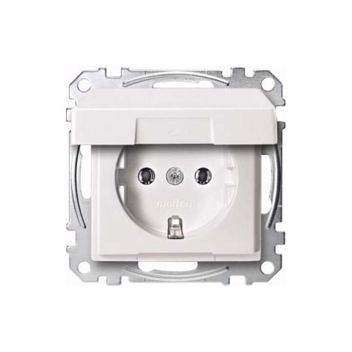 Merten SCHUKO-Steckdose pws Klappdeckel MEG2311-0419