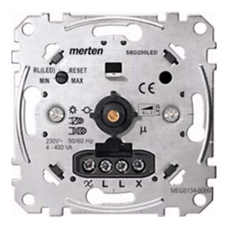 Merten Univers. insert variateur rotatif pour lampes LED MEG5134-0000