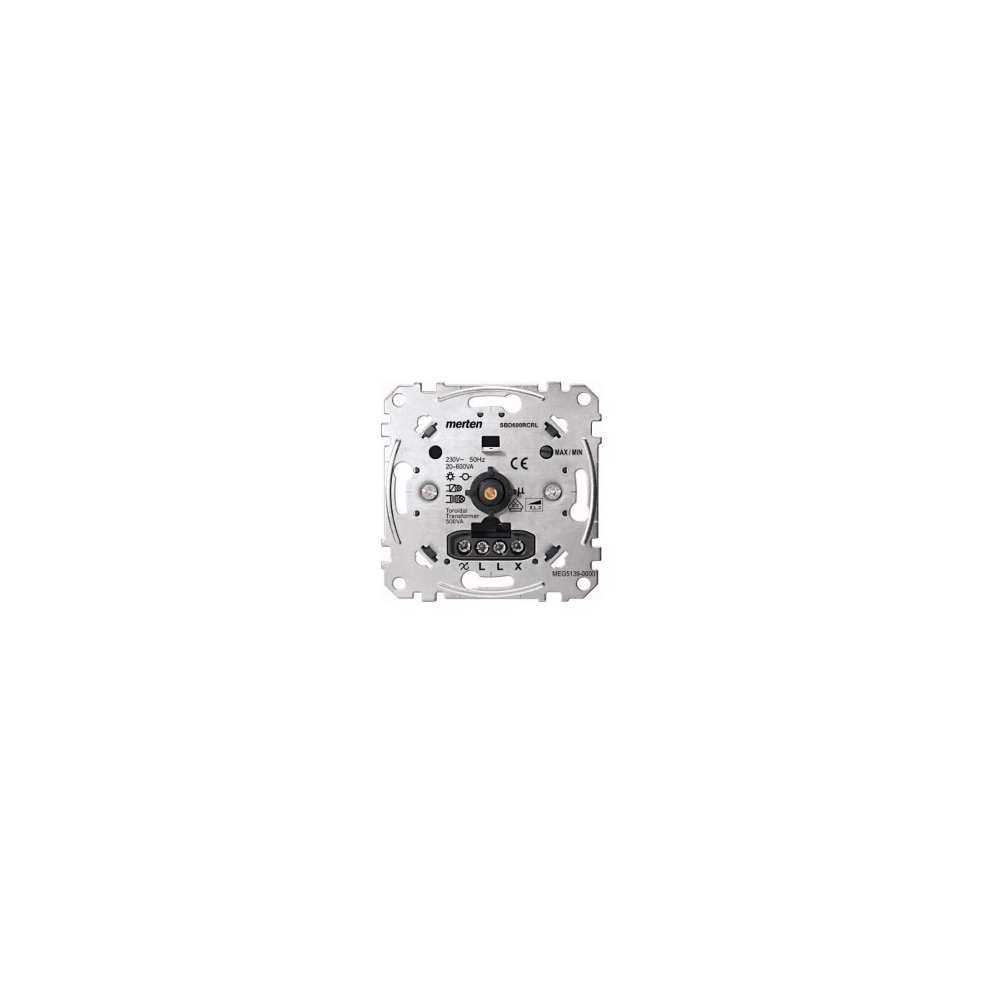 Merten Universal-Drehdimmer-Eins. 20-600 W/VA MEG5139-0000