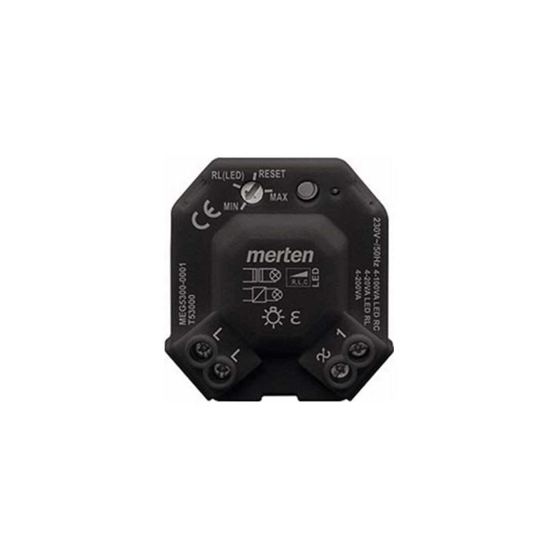 Merten Universal LED Dimmermodul schwarz MEG5300-0001