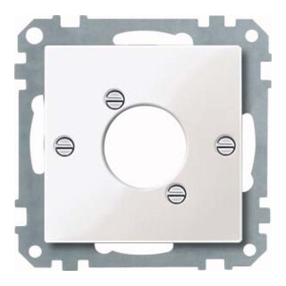 Merten Zentralplatte pws/gl f.Audio-Steckver.XLR 468019