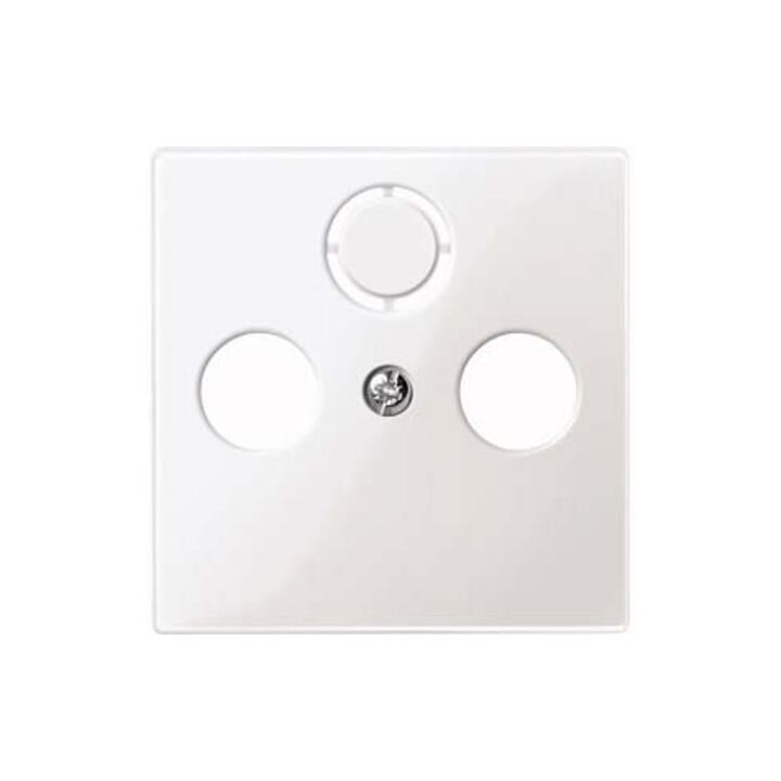 Merten Zentralplatte pws/gl für Antennendose 296719
