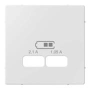 Merten Zentralplatte ws/glanzf.USB Lade. MEG4367-0325