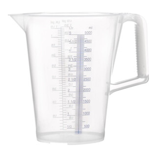 Messbecher 5l blau bedruckte Skala PP PRESSOL