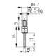 Messeins.D.1,5mm L.11mm Stift M2,5 HM z.Messuhren KÄFER-3