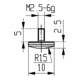 Messeins.D.10mm gewölbt R.15 M2,5 HM z.Messuhren KÄFER-3
