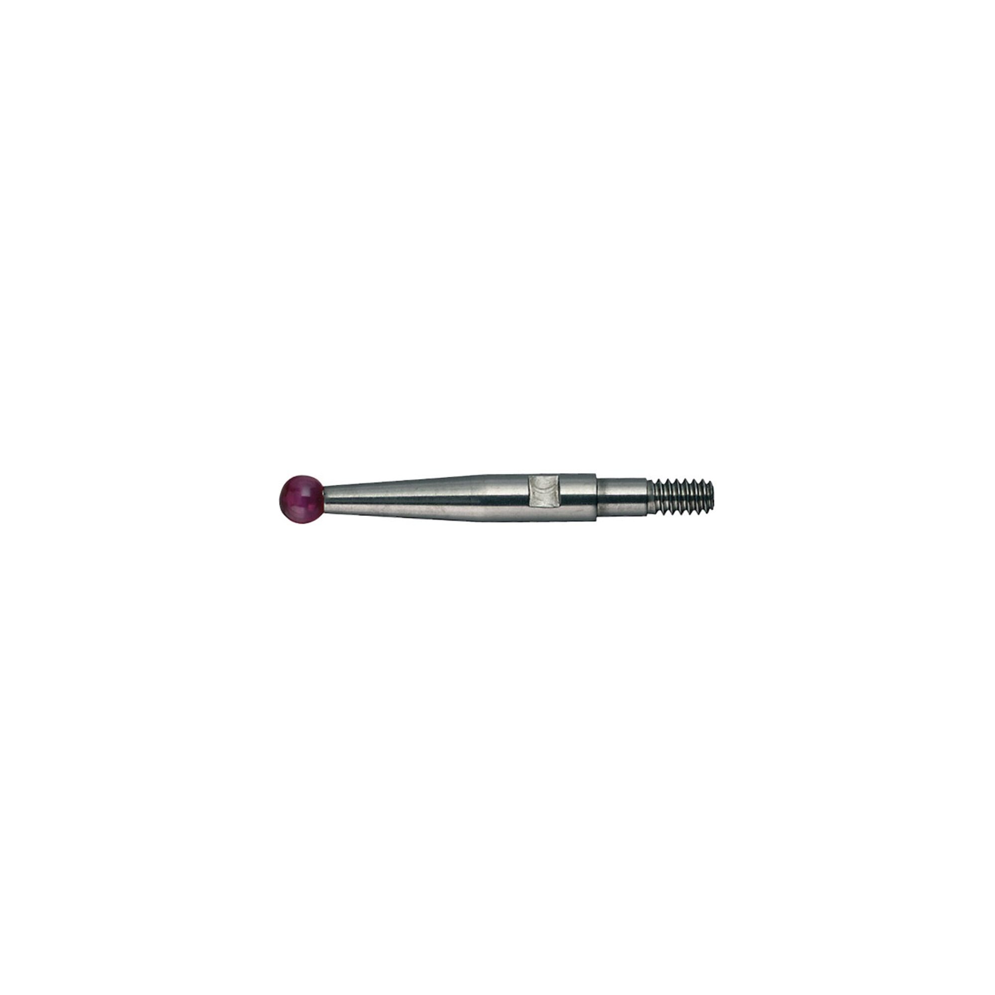 Käfer Mess-Einsatz aus Rubin mit Durchmesser von 2mm und Länge von 12,8mm für Fühlhebel-Messgerät, 52296