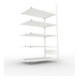 Meta Büro-Anbauregal COMPACT doppelseitig 1850x1000x600 mm lichtgrau