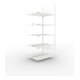 Meta Büro-Anbauregal COMPACT doppelseitig 1850x750x600 mm lichtgrau