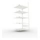 Meta Büro-Anbauregal COMPACT doppelseitig 1850x750x600 mm lichtgrau