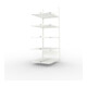 Meta Büro-Anbauregal COMPACT doppelseitig 1850x750x600 mm lichtgrau
