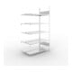 Meta Büro-Anbauregal S3 COMPACT 1850 x 1000 x 600 mm verzinkt doppelseitig
