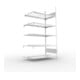 Meta Büro-Anbauregal S3 COMPACT 1850 x 1000 x 600 mm verzinkt doppelseitig