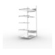 Meta Büro-Anbauregal S3 COMPACT 1850 x 1000 x 600 mm verzinkt doppelseitig
