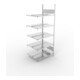 Meta Büro-Anbauregal S3 COMPACT 1850 x 750 x 600 mm verzinkt