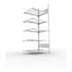 Meta Büro-Anbauregal S3 COMPACT 1850 x 750 x 600 mm verzinkt