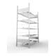 Meta Büroregal S3 COMPACT 1850 x 1250 x 600 mm verzinkt doppelseitig
