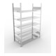 Meta Büroregal S3 COMPACT 1850 x 1250 x 600 mm verzinkt doppelseitig