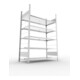 Meta Büroregal S3 COMPACT 1850 x 1250 x 600 mm verzinkt doppelseitig