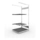 META CLIP Abgasanlagenregal 2000x1000x800 mm, Anbauregal in verzinkt