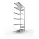 META CLIP Keilriemenregal 2000x1000x400 mm, Anbauregal mit 3 Keilriemenebenen, verzinkt