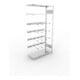 META CLIP Keilriemenregal 2000x1000x400 mm, Anbauregal mit 4 Keilriemenebenen, verzinkt