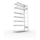 META CLIP Keilriemenregal 2000x1000x400 mm, Anbauregal mit 4 Keilriemenebenen, verzinkt