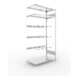 META CLIP Keilriemenregal 2000x1000x500 mm, Anbauregal mit 3 Keilriemenebenen, verzinkt