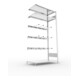 META CLIP Keilriemenregal 2000x1000x500 mm, Anbauregal mit 3 Keilriemenebenen, verzinkt
