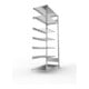 META CLIP Keilriemenregal 2000x1000x500 mm, Anbauregal mit 4 Keilriemenebenen, verzinkt