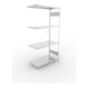 META CLIP SET Fachbodenregal 2000x1000x500 mm, Anbauregal mit 4 Fachböden, Fachlast 230 Kg, verzinkt