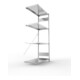 META CLIP SET Fachbodenregal 2000x1000x500 mm, Anbauregal mit 4 Fachböden, Fachlast 230 Kg, verzinkt