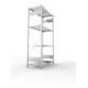 META CLIP SET Fachbodenregal 2000x1000x500 mm, mit 4 Fachböden, Fachlast 230 Kg, verzinkt