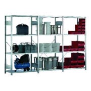 META CLIP SET Fachbodenregal 2000x1000x600 mm, Anbauregal mit 4 Fachböden, Fachlast 150 Kg, verzinkt