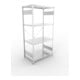 META CLIP SET Fachbodenregal 2000x1000x600 mm, mit 4 Fachböden, Fachlast 150 Kg, verzinkt