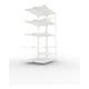 META CLIP150 Doppel-Anbauregal 2000x1000x(400+400) mm, mit 2x5 Böden, 150 Kg Fachlast, lichtgrau