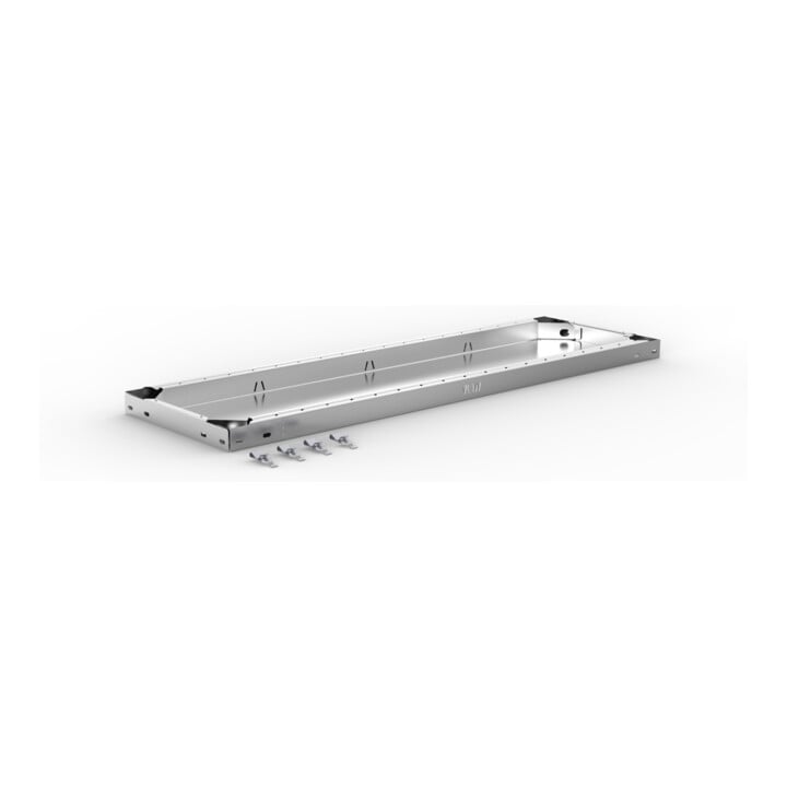 META CLIP150 Zusatzboden 1000x300 mm in verzinkt mit 4 Fachbodenträger