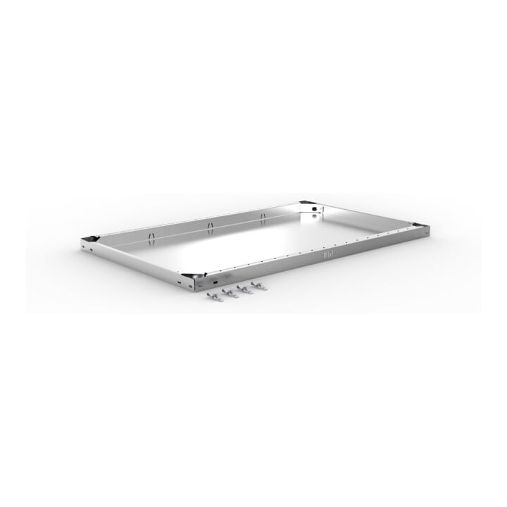 META CLIP150 Zusatzboden 1000x600 mm in verzinkt mit 4 Fachbodenträgern, 150 kg Traglast