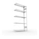 META CLIP230 Fachbodenregal 2000x1000x300 mm, Anbauregal mit 5 Böden, 230 Kg Fachlast, verzinkt