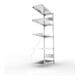 META CLIP230 Fachbodenregal 2000x1000x400 mm, Anbauregal mit 5 Böden, 230 Kg Fachlast, verzinkt