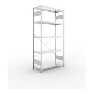 META CLIP230 Fachbodenregal 2000x1000x400 mm, mit 5 Böden, 230 Kg Fachlast, verzinkt