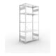 META CLIP230 Fachbodenregal 2000x1000x500 mm, mit 5 Böden, 230 Kg Fachlast, verzinkt