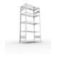META CLIP230 Fachbodenregal 2000x1000x500 mm, mit 5 Böden, 230 Kg Fachlast, verzinkt