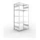 META CLIP230 Fachbodenregal 2000x1000x600 mm, mit 5 Böden, 230 Kg Fachlast, verzinkt