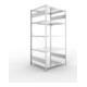 META CLIP230 Fachbodenregal 2000x1000x800 mm, mit 5 Böden, 230 Kg Fachlast, verzinkt