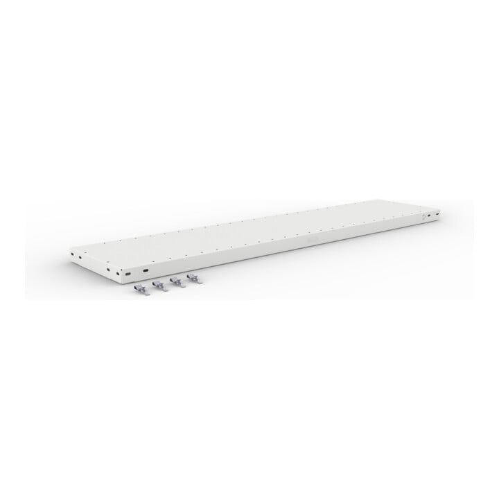 Set CLIP S3 230 LR AR 2000 x 1300 x 300 RAL 7035 kpl. mit 4 Böden + Zusatzboden CLIP 230 1300x300 230 kg grau + CLIP S3 230 LR GR 2000 x 1300 x 300 RAL 7035 kpl. mit 4 Böden