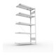 META CLIP330 Fachbodenregal 2000x1000x400 mm, Anbauregal mit 5 Böden, 330 Kg Fachlast, verzinkt