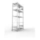 META CLIP330 Fachbodenregal 2000x1000x400 mm, mit 5 Böden, 330 Kg Fachlast, verzinkt