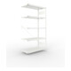 META CLIP330 Fachbodenregal 2000x1000x500 mm, Anbauregal mit 5 Böden, 330 Kg Fachlast, lichtgrau