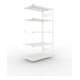 META CLIP330 Fachbodenregal 2000x1000x600 mm, Anbauregal mit 5 Böden, 330 Kg Fachlast, lichtgrau